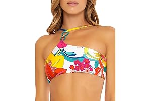 Trina Turk's Fontaine Bandeau Bikini Top: Adjustable, Tie Back