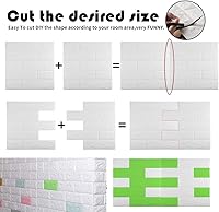 Vista 26 de 20 paneles de pared 3D plateados, cobertura de 29 pies cuadrados, adhesivo imprimible con paneles de pared de espuma de polietileno autoadhesivos