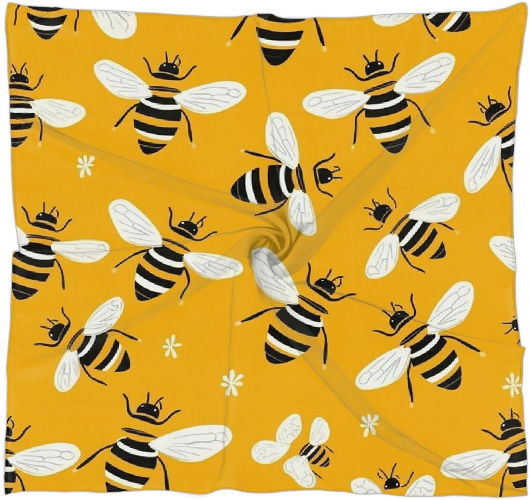 Foulard Carré Femme 60x60cm Léopard Coloré - Bandana Polyester Soyeux Imprimé Animal