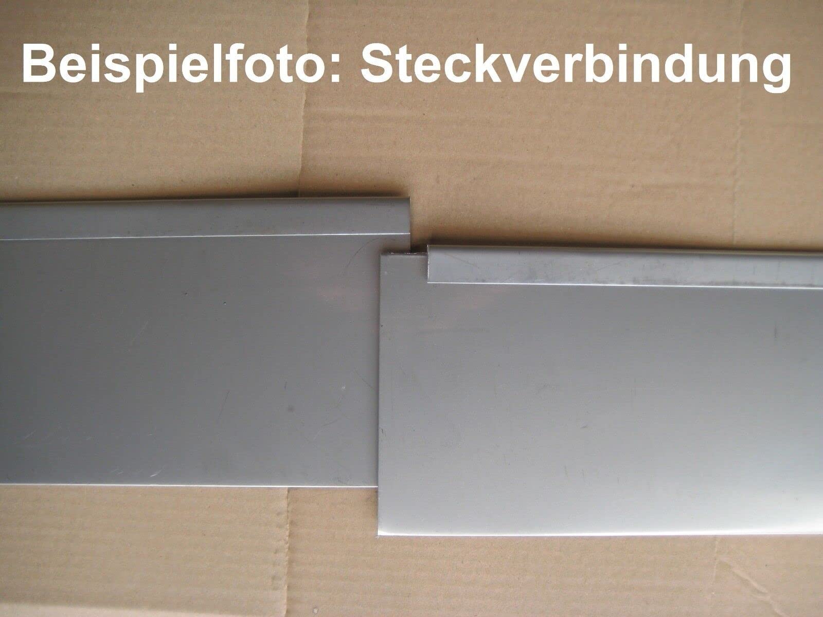 18 cm hoch Rasenkante Stahl Edelrost Mähkante Metall Beeteinfassung 1 Meter Stücke