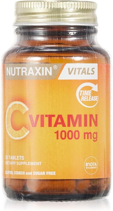 Nutraxin Vitals Vitamin C 1000 mcg 30 Tablet Takviye Edici Gıda