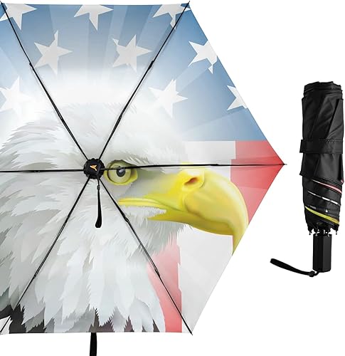 Miniatura 3 de Anyangquji Paraguas de viaje resistente al viento, paraguas plegable compacto