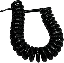 2 core 20AWG 0.5mm2 Wavy Spring Elastic Telescopic Extension Cable Pure Copper Cord Extension(Stretch 3.75 Meters)