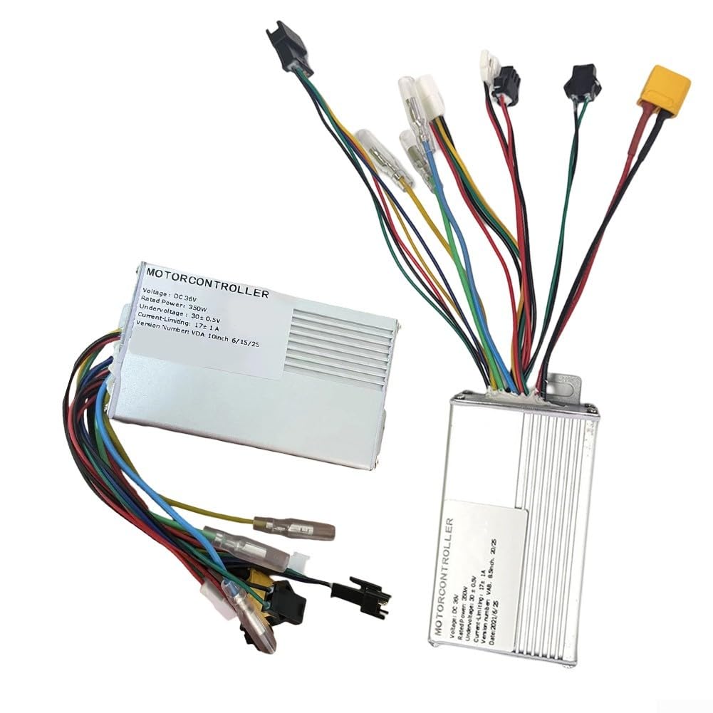 Controlador de motor eléctrico de 36 V y 350 W para scooter E9T y ES9, pieza de repuesto de aleación de aluminio, compatible con accesorios de scooter eléctrico de 350 W y 36 V (B)