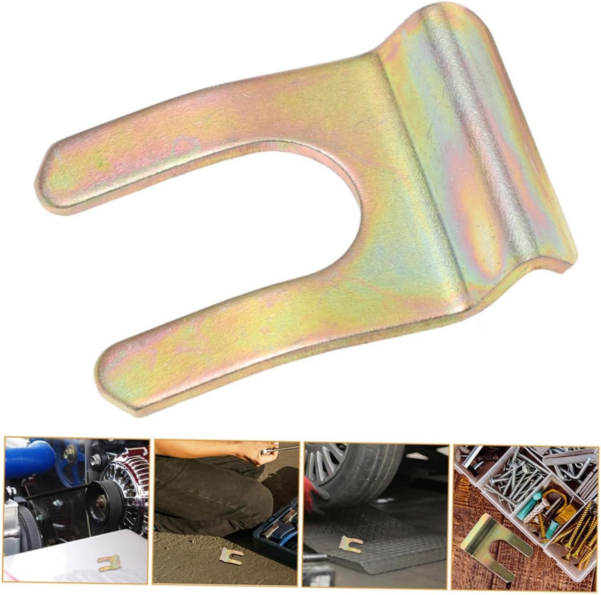 20Pcs Heavy Duty Iron U Clips for Brake Line and Oil Pipe Durable Metal Hose Clamps for Car Maintenance and Repair User Friendly Design for Quick Installation Compatible