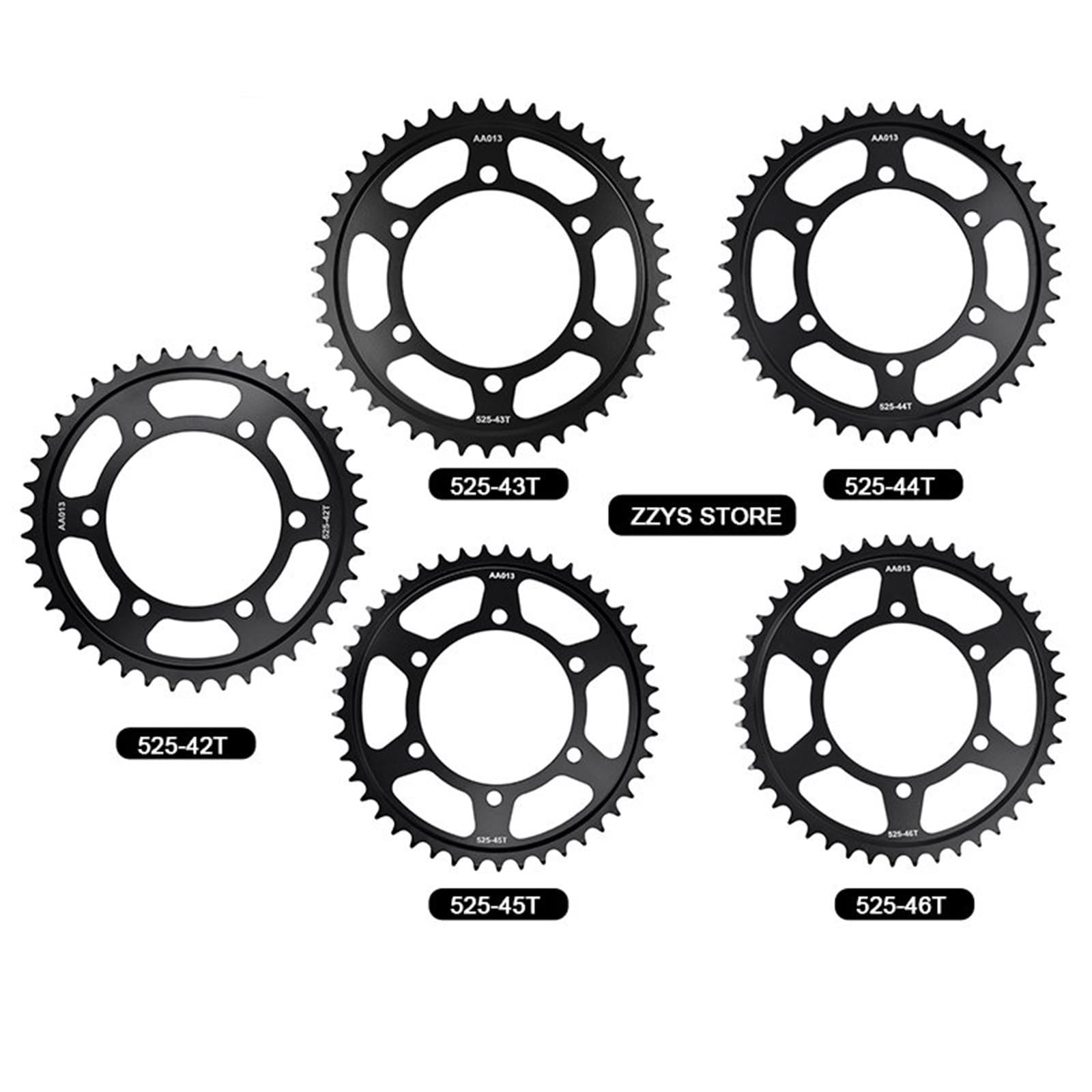 525 42T 43T 44T 45T 46T Ritzel Für S&uzuki GSX-S1000L GSXS1000L GSX-S1000F GSXS1000F 2015–2022