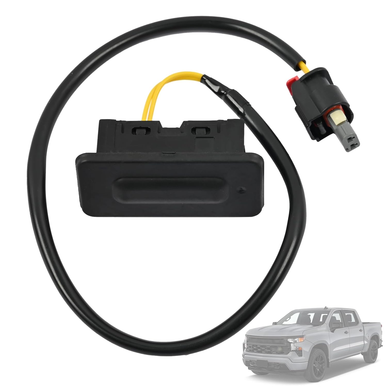 Tailgate Liftgate Release Switch Trunk Lid Switch Fit for Chevrolet Silverado 2019-2025, for GMC Sierra 2019-2025, Replace 84413809 85626239 8573471, Rear Hatch Button Trunk Latch