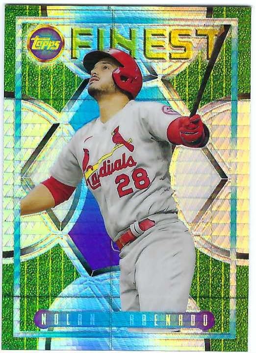 NOLAN ARENADO 2022 Topps Finest Flashbacks #136 PRISM REFRACTOR PARALLEL Baseball Card #34 of only 35 Made! St. Louis Cardinals