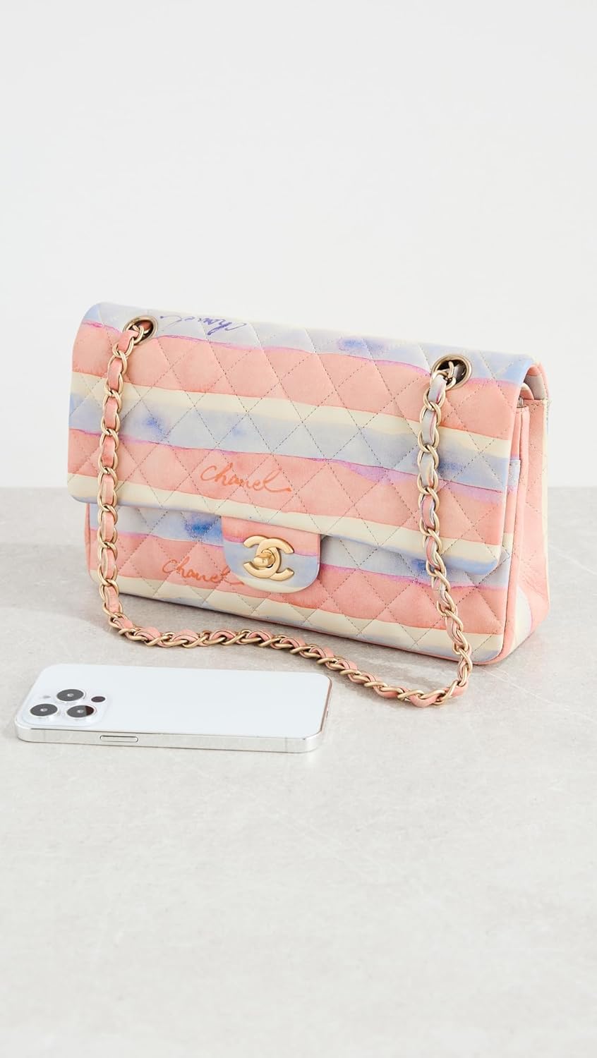 CHANEL Women's Pre-Loved Multi Lambskin 2.55 Bag 10" - Image 3