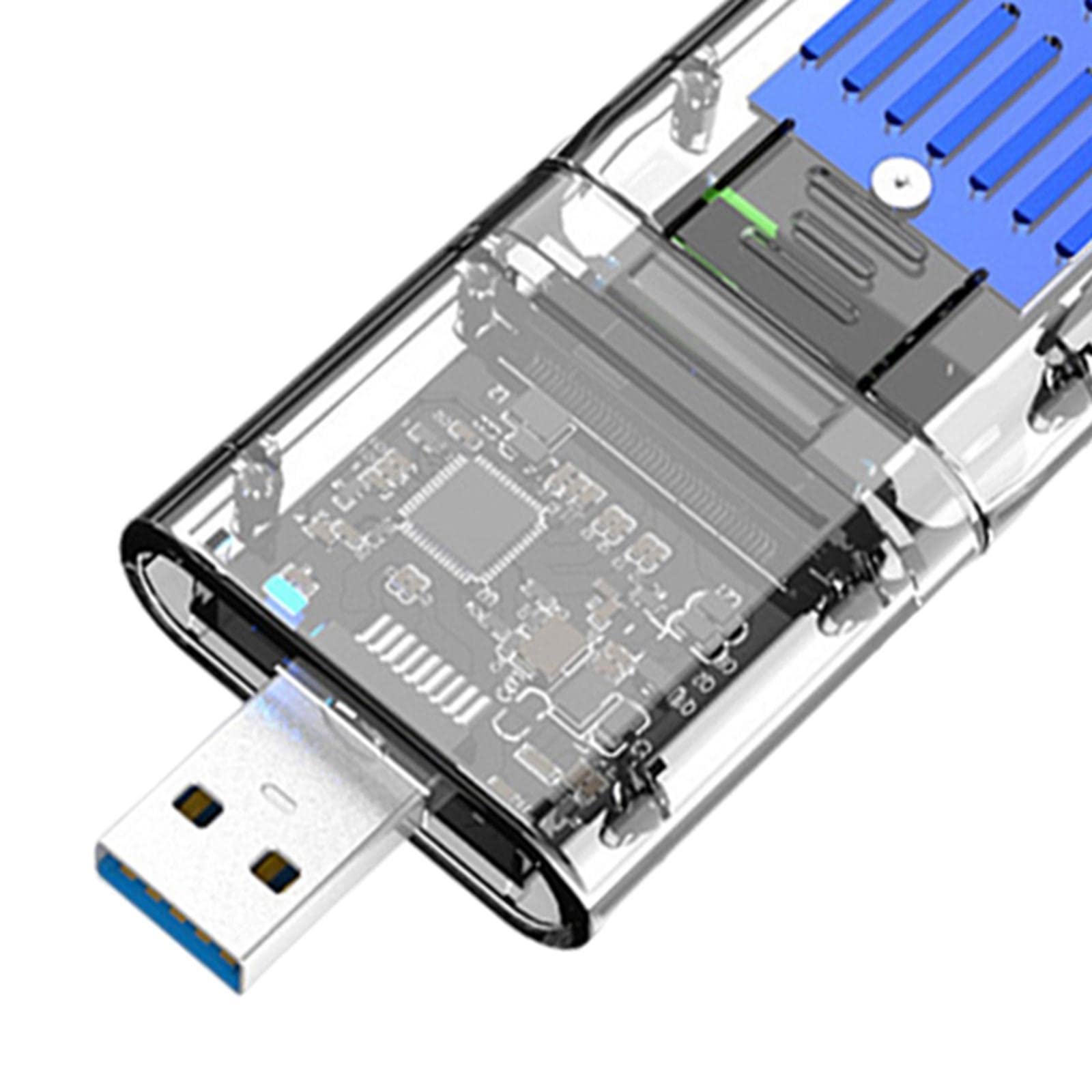 Enakshi® SSD to SATA 5 Gbps Hard Drive Enclosure Plug and Play External Perspective Blue|Computers/Tablets & Networking | Drives, Storage & Blank Media | Drive Enclosures & Docks-image-49
