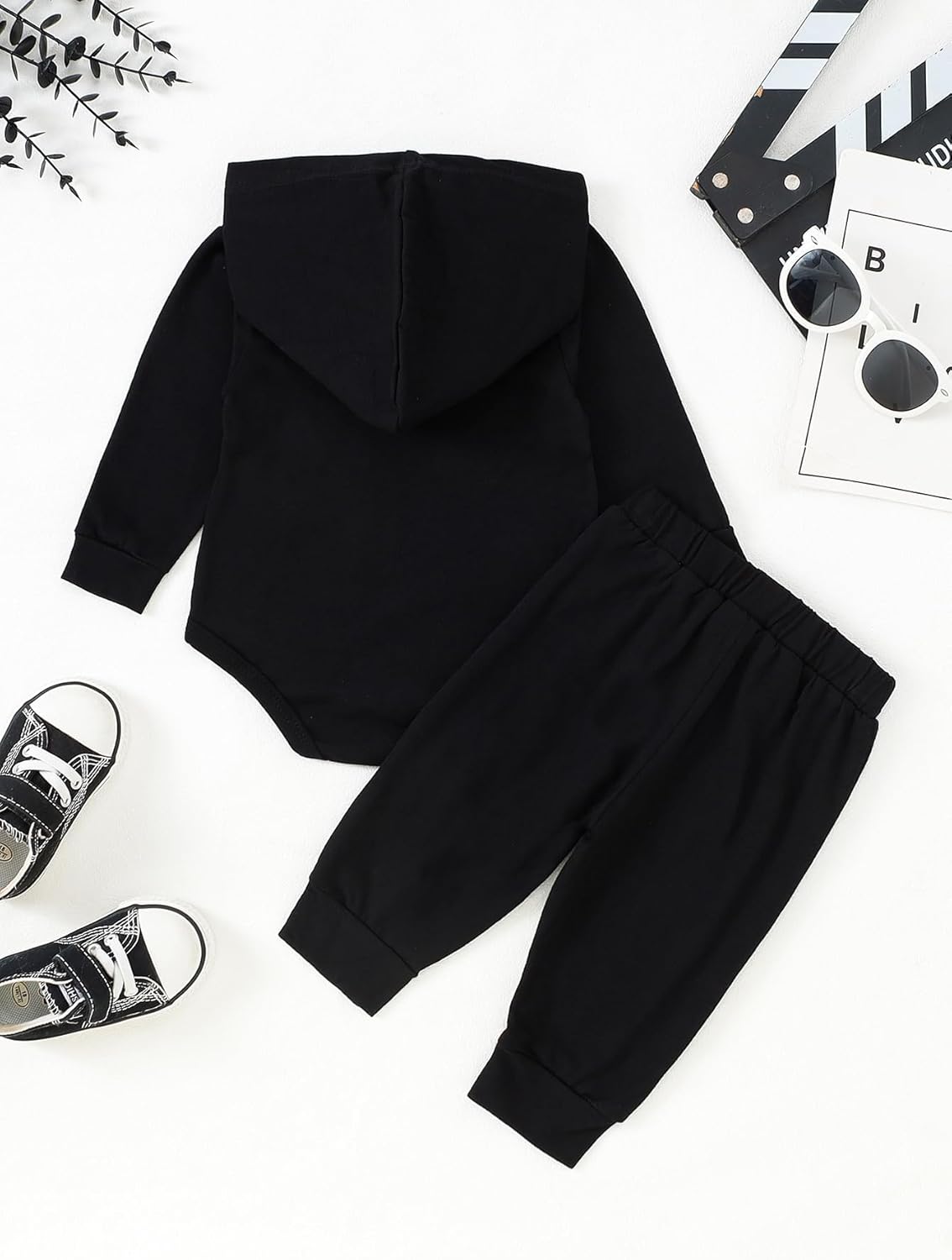 Baby Boy Clothes Newborn Boy Outfits Infant Letter Print Long Sleeve Romper Hoodies Pants Fall Winter Outfits - Image 7