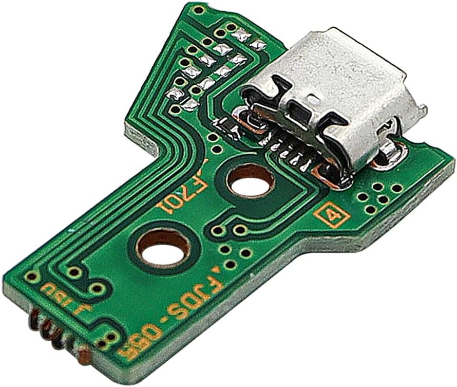 Alnicov Replacement Charging Port Set for PS4 DualShock 4 Repair Parts Charger Plate Connector Module for PS4 Controller JDS-055 050