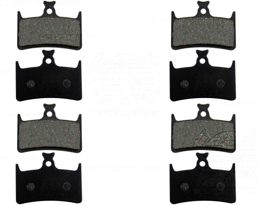4 Pairs Pads for Hope E4 Hopee4 Disc Brake, Made with Dupont Kevlar, Bicycle