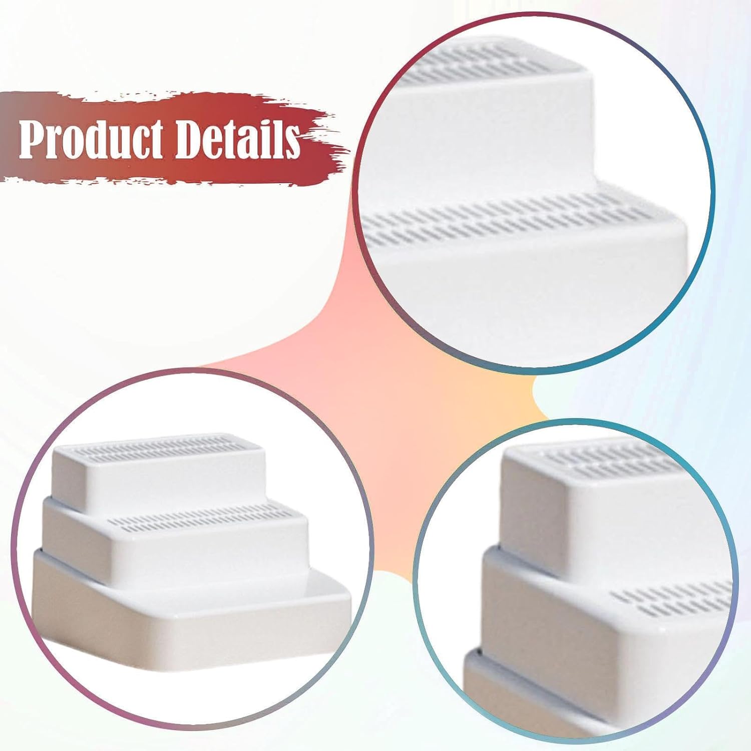 Cat Litter Stair Ramp Washable Accessories Multipurpose Quick for Kittens Easy Clean Lightweight with Grid, 3 Tier