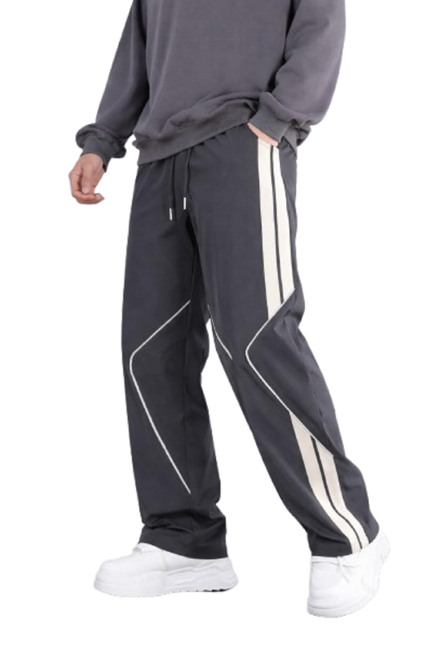 Men's Casual Track Pants Straight Fit Gym Lower Comfortable Bottom Wear for Workout Running and Regular Use-picture-47