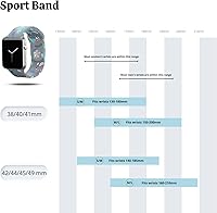 Vista 42 de Silicone Sport Watchband Compatible with Apple Watch