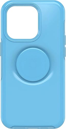 Miniatura 2 de OtterBox + Pop Symmetry Series Funda para iPhone 14 Pro con protector de lente de cámara - Embalaje no minorista - You Cyan This (azul), Azul