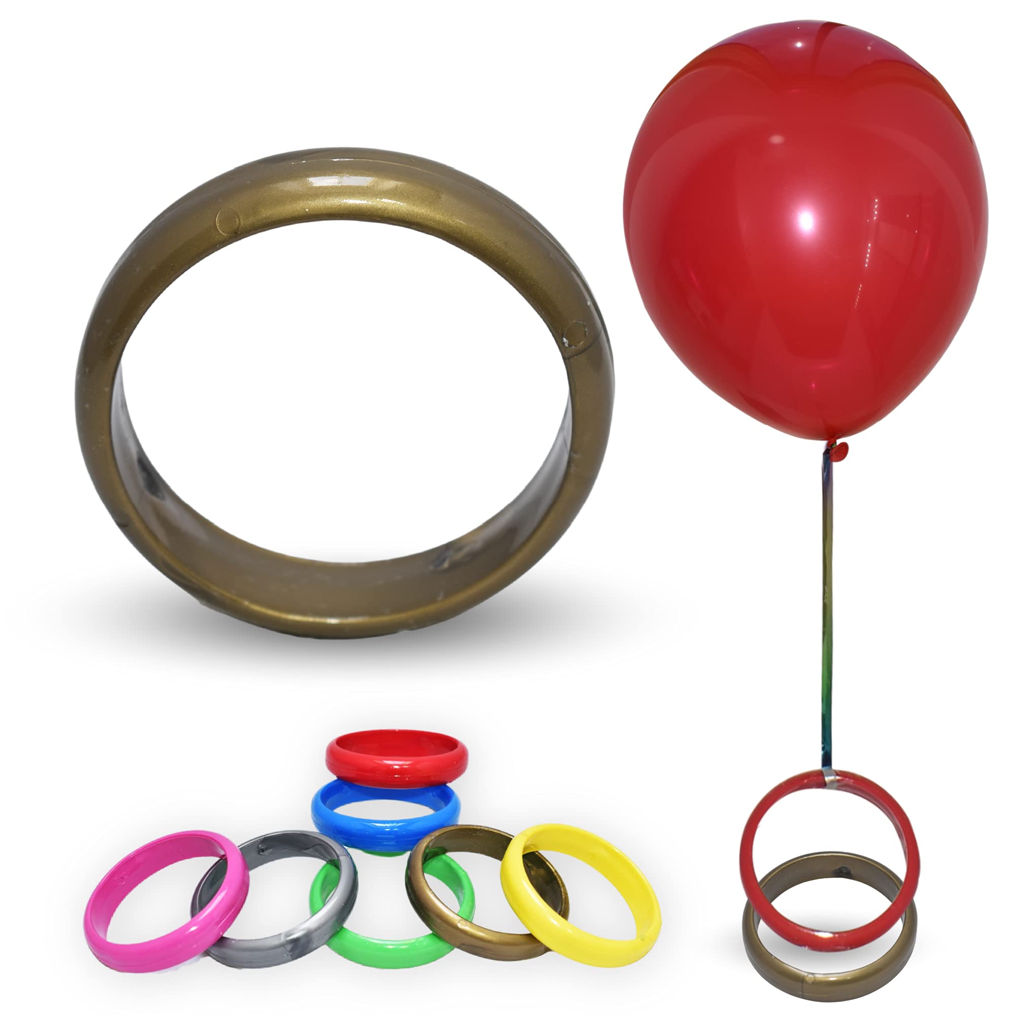 Pannu Design Bangle Shape Weights For Helium Balloons. Packs of 5 10 20 and 30 Multi Colour Weights For Birthday Party Decoration Baby Shower and Anniversary.