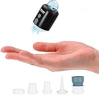 Vista 9 de CAMULAND Mini bomba de aire con diseño magnético, linterna de campamento, bomba eléctrica para inflables con batería de 1400 mAh recargable