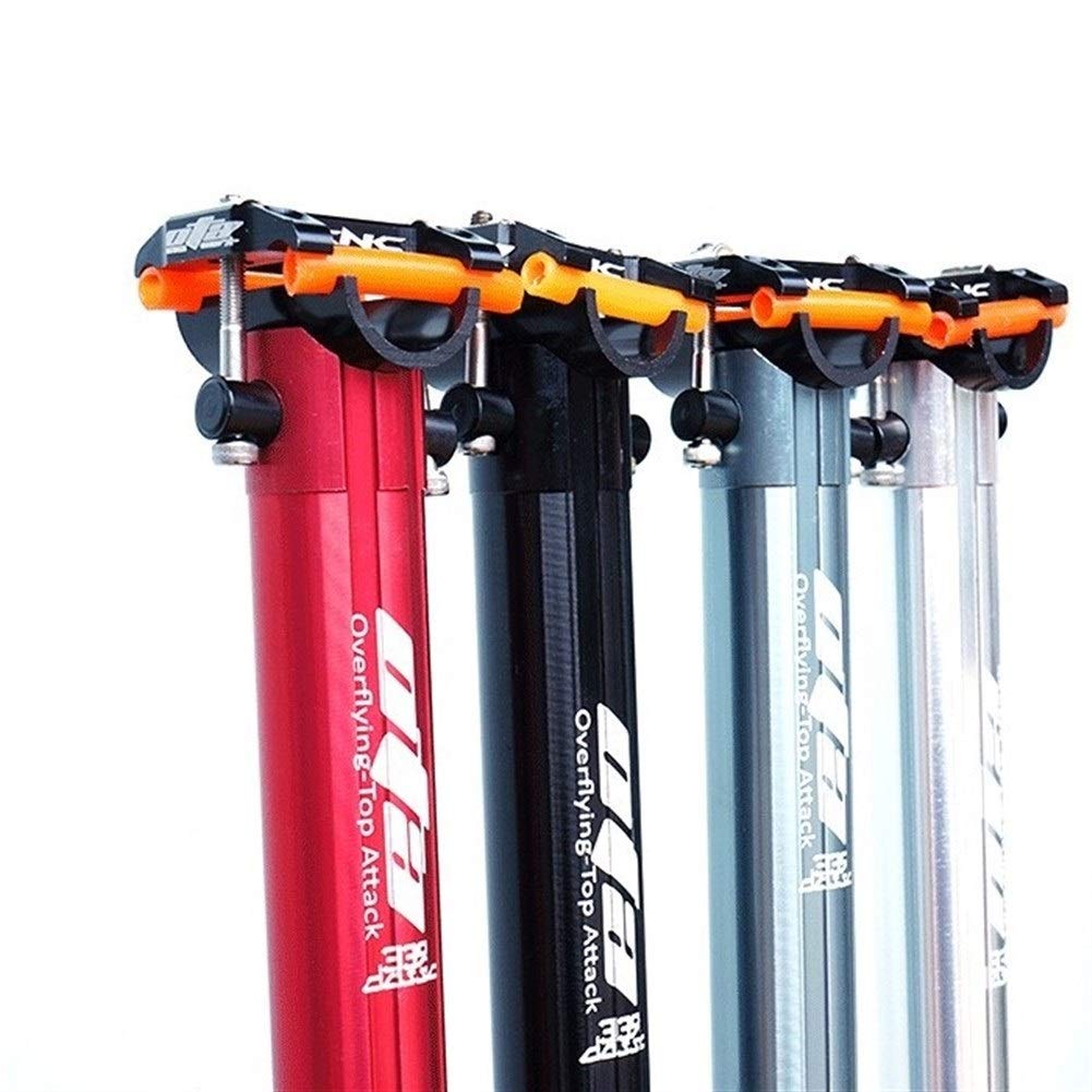 Gefederte SattelstüTze 1 STK Leichtes Sitzrohr 33.9 * 600mm Dahon Klappfahrradsattelstütze SattelstüTze Gefedert (Color : Red) Sport & Freizeit