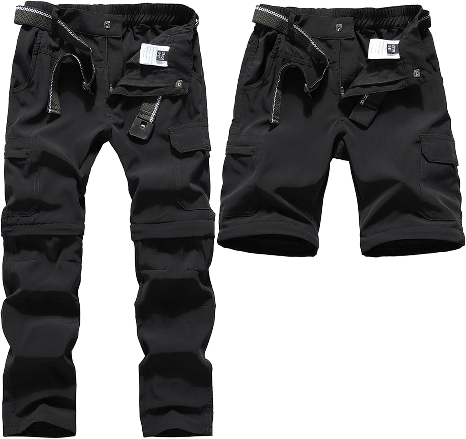 DAFENGEA Kids Hiking Cargo Pants Casual Outdoor Quick Dry Hiking Mountaineering Convertible Trousers