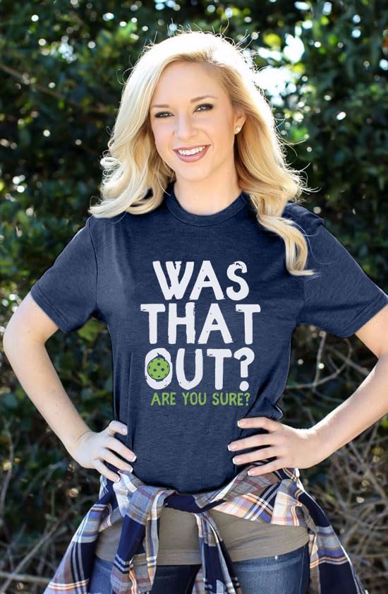 Pickleball Shirts for Women Pickleball Graphic T-Shirt was That Out Letter Print Shirt Summer Short Sleeve Tee Tops3