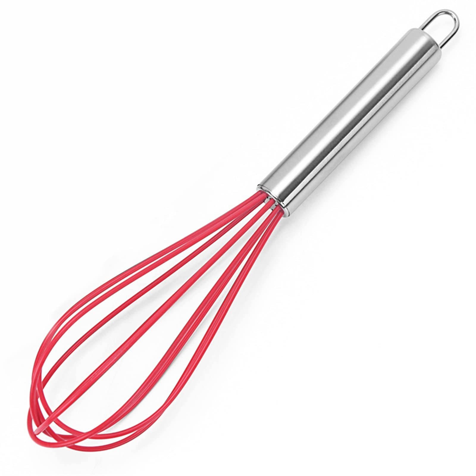 Batteur à œufs manuel en acier inoxydable, mélangeur de crème à ballon en Silicone, mélangeant les outils à œufs de Style bobine de ballon (une couleur 25 * 6CM)