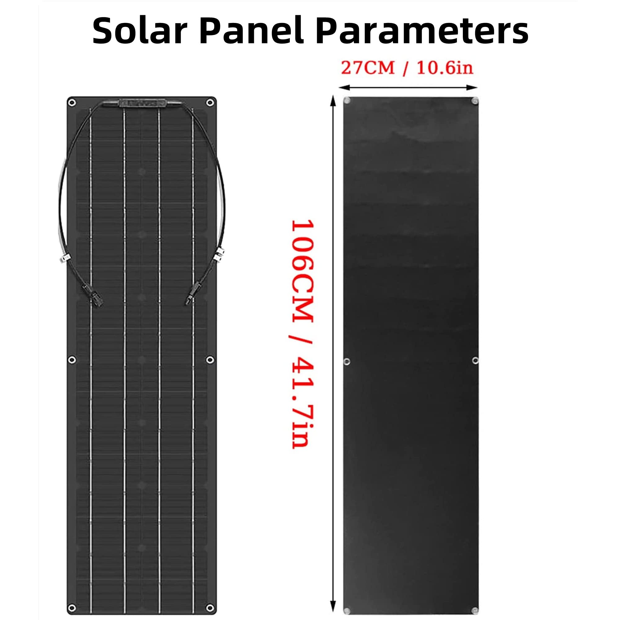 Pannello solare monocristallino da 400 Watt, modulo ad alta efficienza, caricabatterie per camper, barca, roulotte, pannelli solari flessibili con accessori