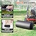 VEVOR Tow Behind Lawn Roller, 400lbs Sand/Water Filled Yard Roller, LLDPE Drum and Steel Frame Sod Roller with Easy-Turn Plug, Tow Behind a Tractor or ATV for Lawn, Garden, Farm, Park, Black