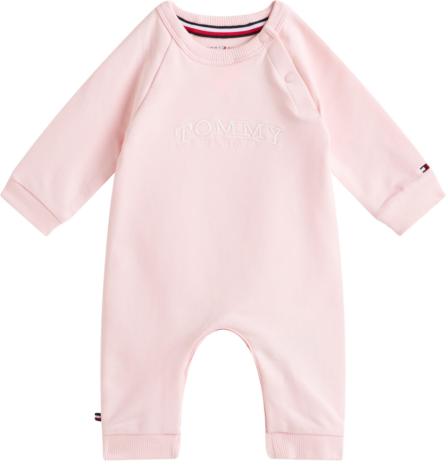 Tommy Hilfiger Newborn MONOTYPE COVERALL KN0KN02136 PINK (Duchess Pink) 3 Month