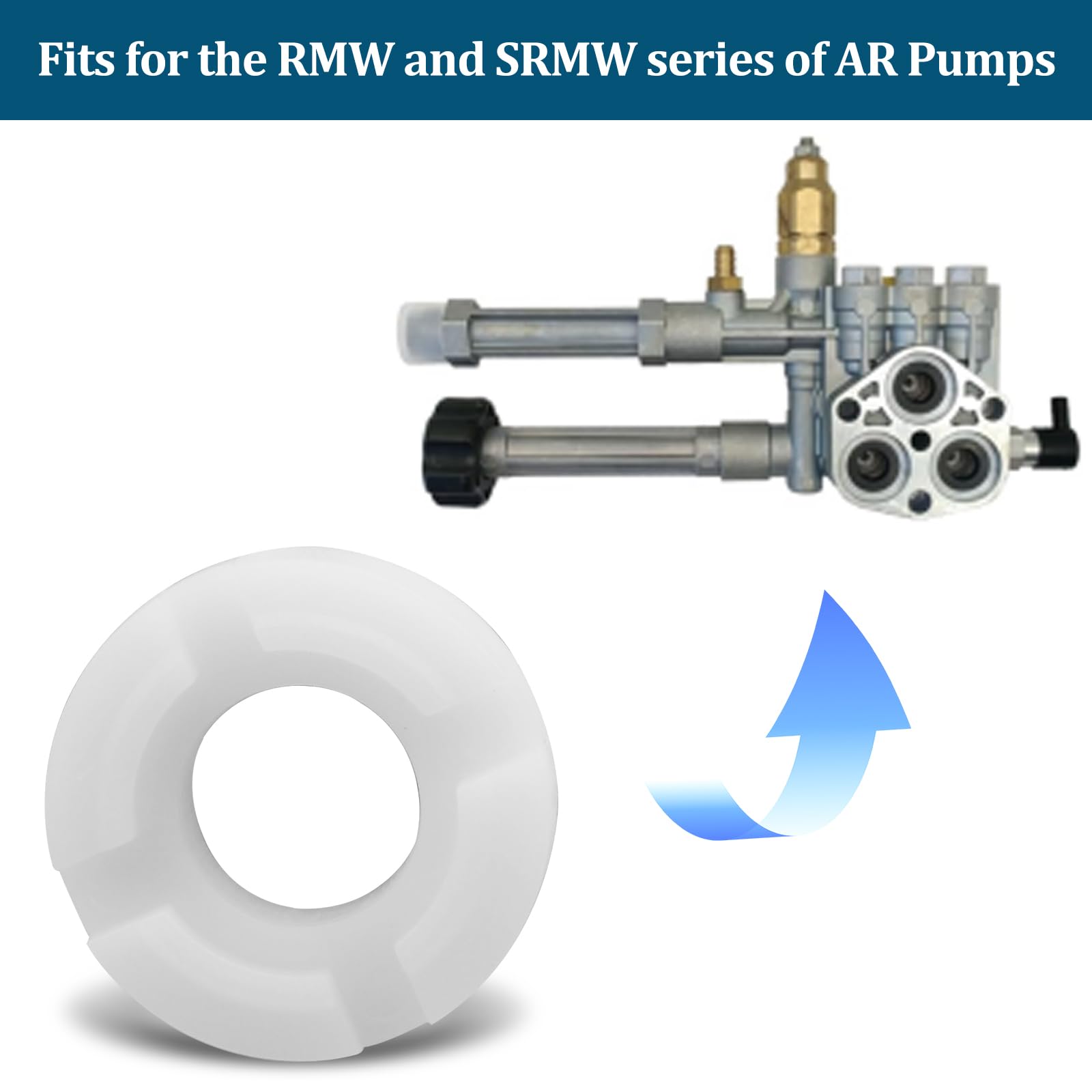 Paquete de 6 bujes compatibles para bombas de lavado a presión RMW, reemplazados por Annovi Reverberi número de pieza AR2840561