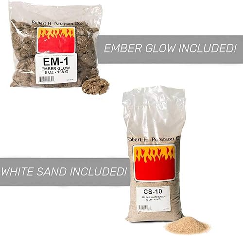 Miniatura 8 de Peterson Real Fyre - Juego de troncos de roble carbonizado de 18 pulgadas con quemador G4 de gas natural ventilado, luz de fósforo