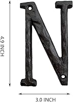 Vista 28 de Números de 5.5 pulgadas de hierro fundido para dirección de casa.