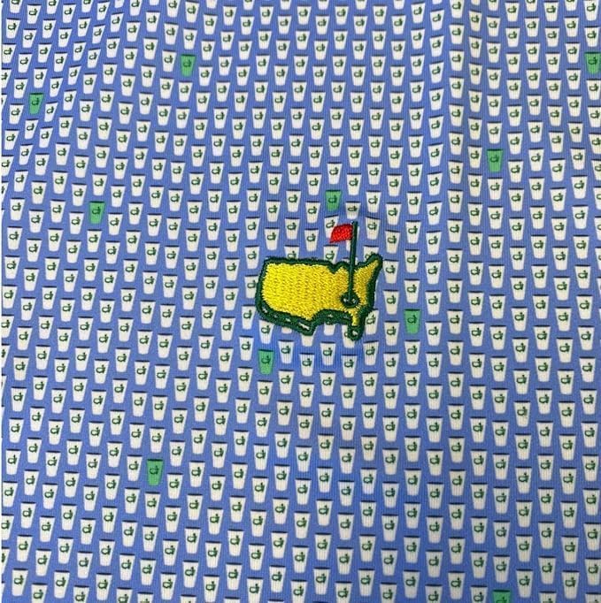 PETER MILLAR Masters Men's Concession Beer Cups Performance Tech Golf Polo Shirt - Image 3