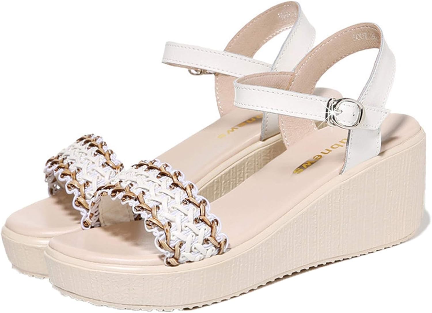 Sandali In Gomma Trasparente Donna | Sandali Da Spiaggia Stile Romano | Con Fibbia - Foto 6