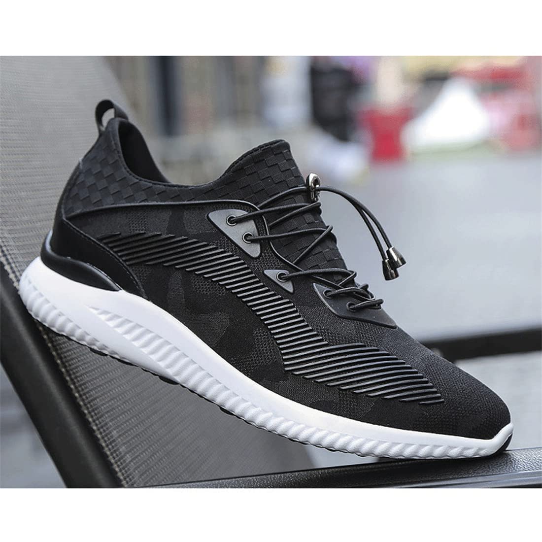 VIBLiSS Sneakers da Uomo con Rialzo Scarpe da Passeggio Atletiche Antiscivolo Sneakers Alte alla Moda Scarpe da Tennis Casual Traspiranti