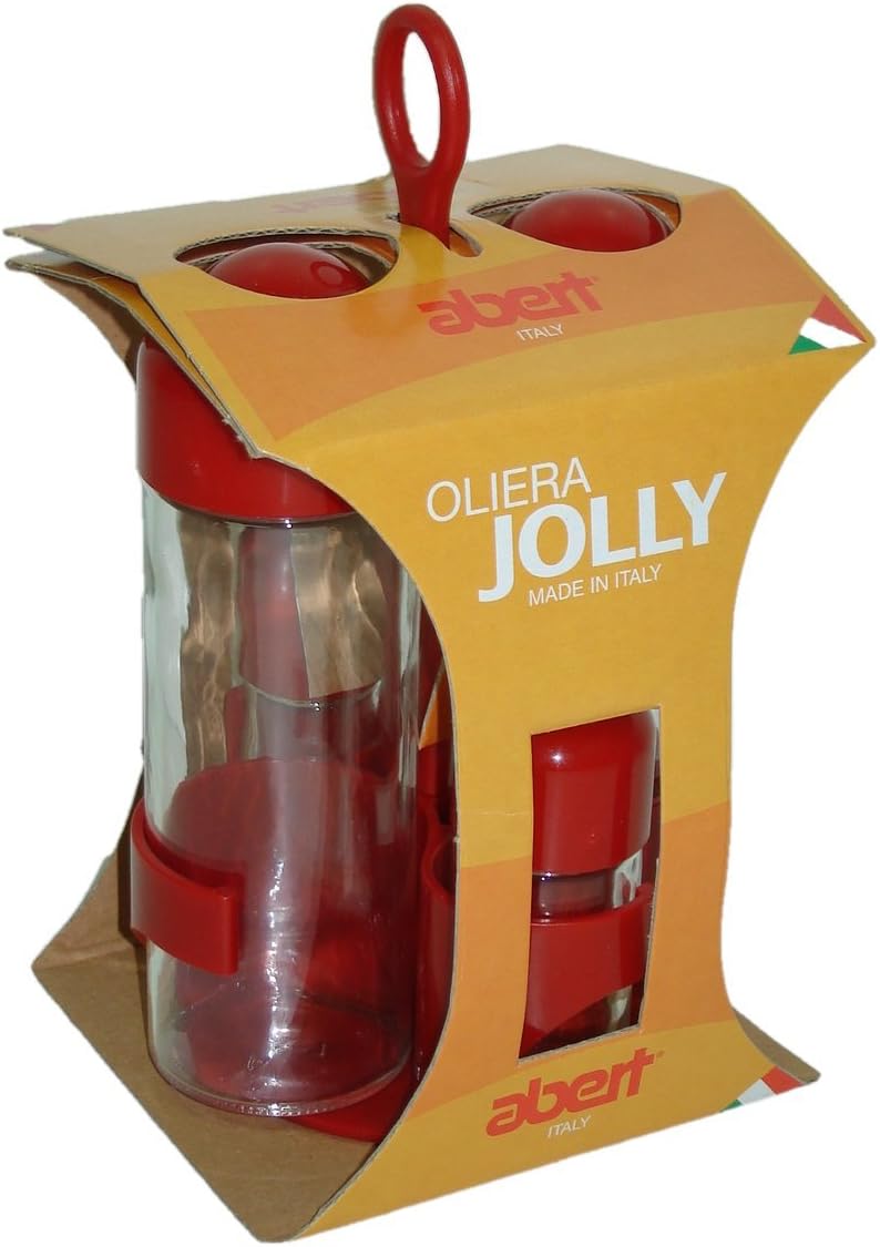 Abert Jolly Menage 4-piece Oil Bottle Set, Red