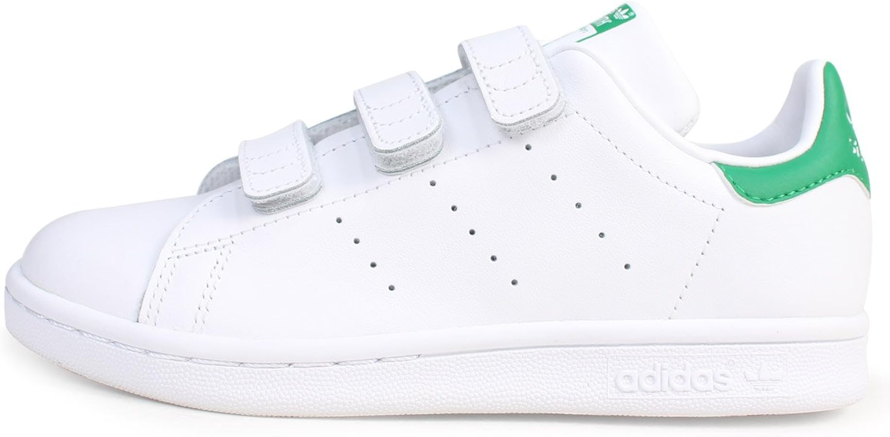 【極美品】アディダス スタンスミス ホワイト グリーン ベルクロ ストラップ 極美品】アディダス スタンスミス ホワイト グリーン ベルクロ ストラップ