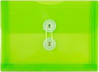 Vista 51 de Fundas de plástico con cierre de botón y cordel para guardar documentos (12 fundas de tamaño carta), de JAM Paper, Gris humo