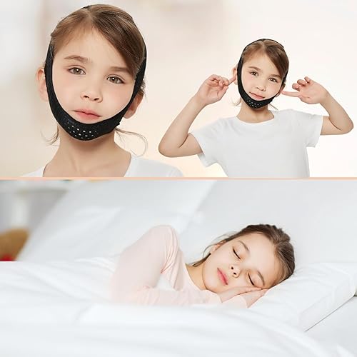 Miniatura 8 de Correa de barbilla antironquidos, correa de barbilla de tamaño pequeño para ronquidos, reduce los ronquidos, dispositivo transpirable antironquidos,