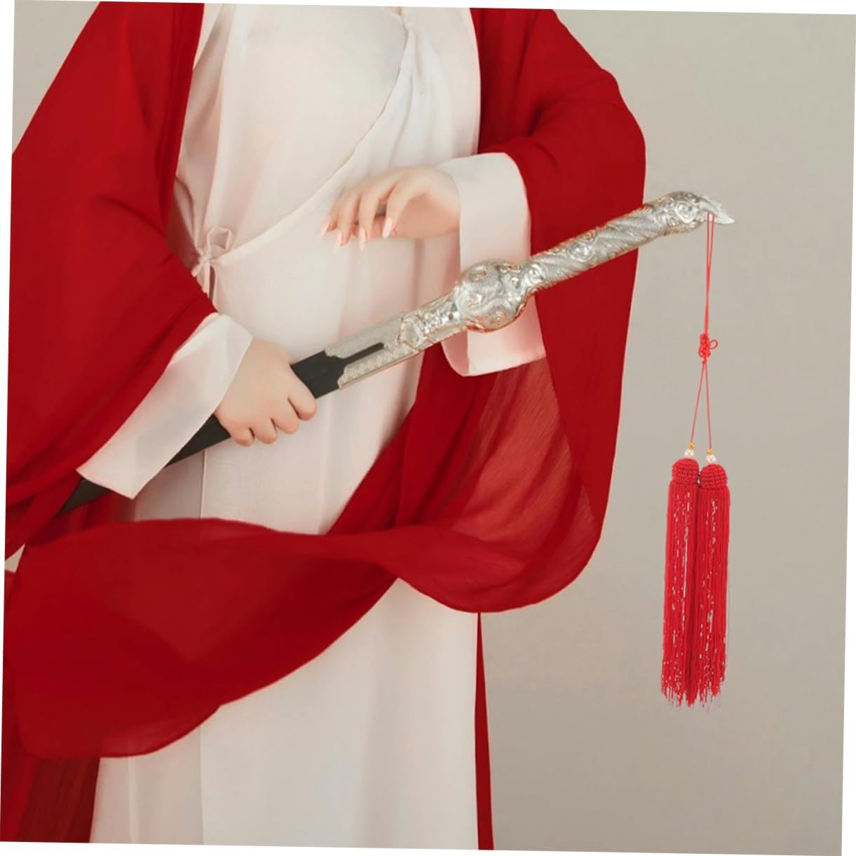 BESPORTBLE Tai Chi Sword Spike Bookmarks Keychain Sword Pendant Charm Lunar New Year Tassels Tassels Tai Chi Sword