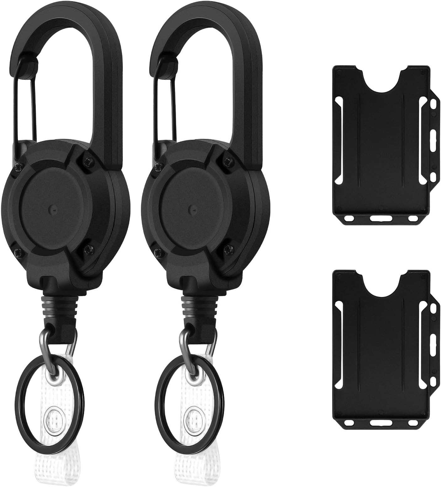 3 Pcs Retractable Key Chain Keyring Extendable Keychain Badge - Foto 5