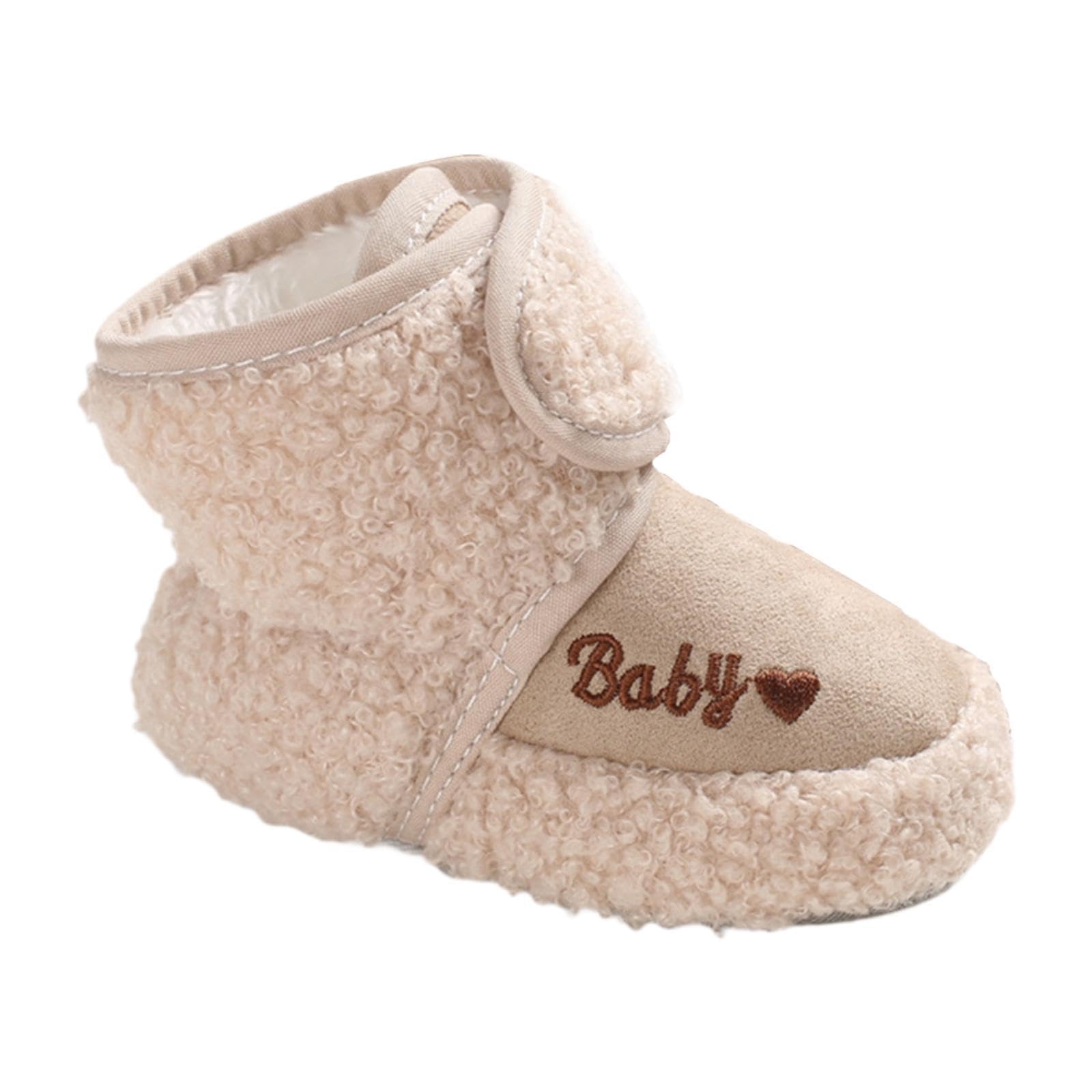 ZOOMELLA Newborn Baby Booties Warm Soft Sole Winter House Slipper for Baby Boys Girls Khaki 11cm| Clothing Shoes & Accessories|Baby & Toddler Clothing|Baby Shoes-image-39