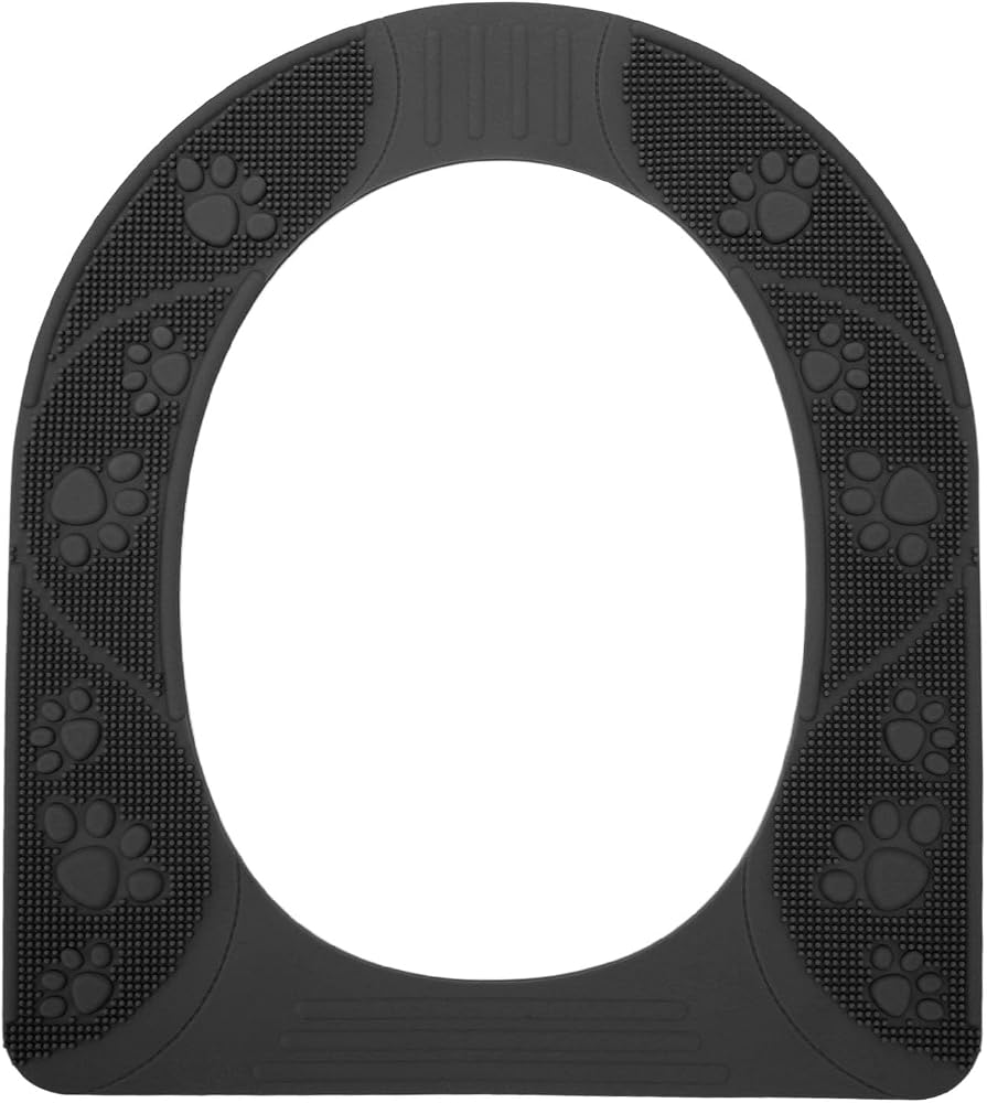 POCREATION Reusable Toilet Seat Cover, Universal Silicone Toilet Seat Cover Non Slip Washable Pad Warm for Elderly Children Light Thick (Gray) — 사진 1
