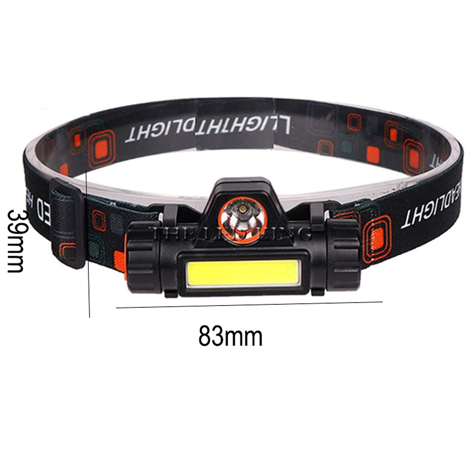 Latarka czołowa przenośna mini mocna lampa czołowa LED USB akumulator reflektor wbudowany akumulator wodoodporna latarka czołowa lampa czołowa