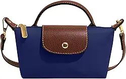 Mini bolsas transversais modernas para mulheres, bolsas de mão com alça ajustável, bolsa de ombro feminina, Azul