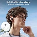 pTron Tangent Rush w/ 50Hrs Playtime, Pristine Sound, Dual-Device Pairing, Bluetooth 5.4 Wireless in-Ear Earphones with Mic, Voice Assistant, Type-C Fast Charging & IPX5 Water Resistant (Jet Black) gallery image