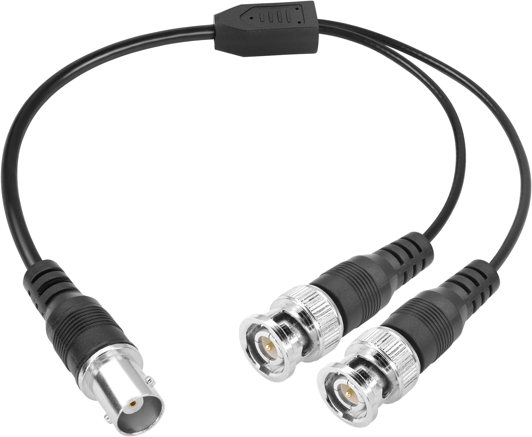 PNGKNYOCN BNC Splitter Cable - Female to Dual Male Connector Adapter (0.4m) for Cameras and Video Equipment