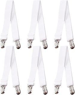 Divono 5PCS Bed Sheet Clips,Adjustable Bed Sheet Fasteners,Heavy Duty Bed Sheet Grippers,Fitted Bed Sheet Grippers to Keep Your Sheets in Place,Sheet Clips For Bedding,For Hotel Home