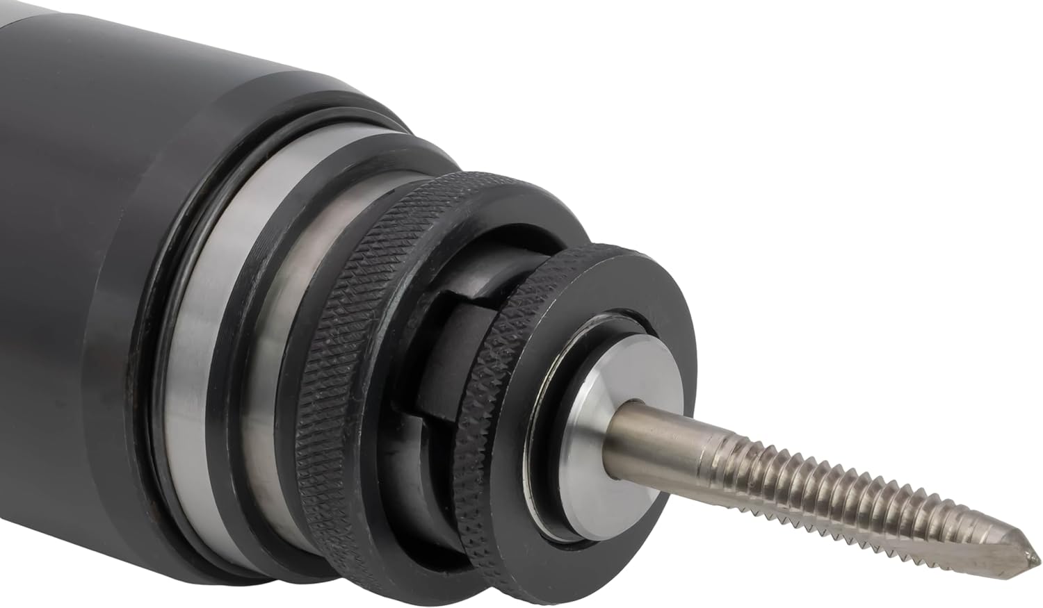 CME Quick-Change Floating (Tension/Compression) Tap Holder Set, 3/4" Diameter Straight Shank, with 8 pcs Collets for #5 to 1/2" ANSI Taps, Quickly Ejectable Tap Collets, Ensures Thread Alignment